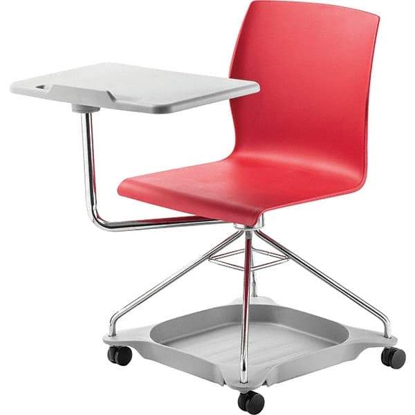 NPS - Swivel & Adjustable Office Chairs   Type: Mobile Tablet Chair    Color: Red - Caliber Tooling