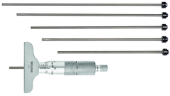 0 - 6'' Measuring Range - Ratchet Thimble - Depth Micrometer - Caliber Tooling