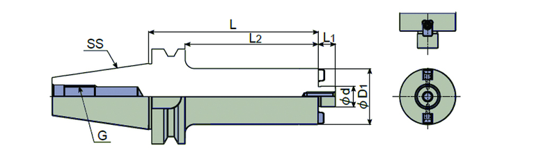 BT50-FMC22-188-47 SHELL MILL - Caliber Tooling