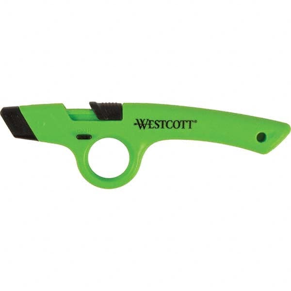 Westcott - Utility Knives, Snap Blades & Box Cutters Type: Safety Utility Knife Blade Type: Retractable - Caliber Tooling