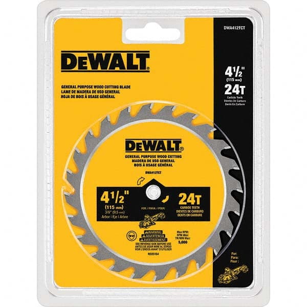 DeWALT - Wet & Dry-Cut Saw Blades Blade Diameter (Inch): 4-1/2 Blade Material: Carbide-Tipped - Caliber Tooling