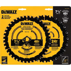 DeWALT - Wet & Dry-Cut Saw Blades Blade Diameter (Inch): 7-1/4 Blade Material: Carbide-Tipped - Caliber Tooling