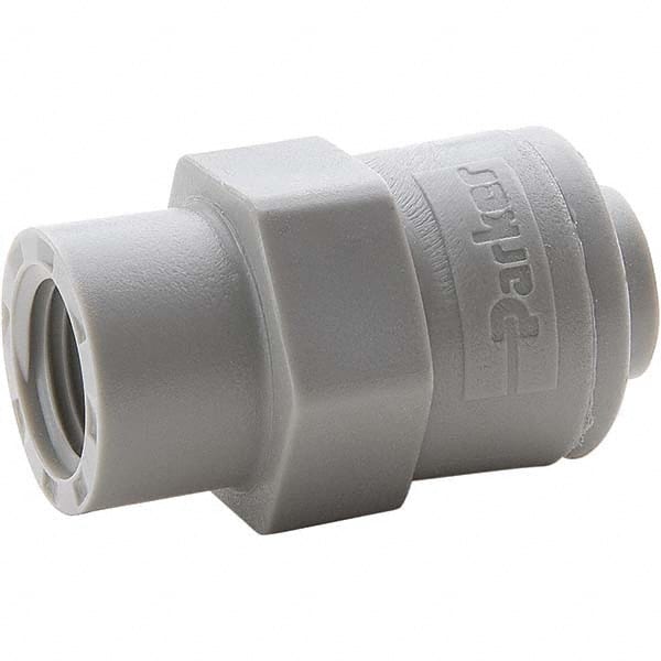 Parker - Plastic Push-To-Connect Tube Fittings Type: Female Connector Tube Outside Diameter (Inch): 5/16 x 1/4 - Caliber Tooling