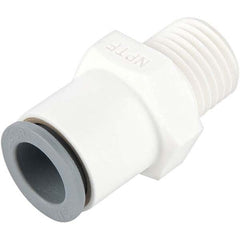 Parker - Plastic Push-To-Connect Tube Fittings Type: Male Connector Tube Outside Diameter (Inch): 3/8 x 1/2 - Caliber Tooling