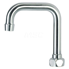 Faucet Replacement Parts & Accessories; Type: Double Bend Gooseneck Spout; Material: Chrome Plated Brass; Additional Information: Built for high volume. Double o-ring construction.; Type: Double Bend Gooseneck Spout; Type: Double Bend Gooseneck Spout; Min