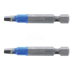 Power Screwdriver Bit: #2 Square Speciality Point Size, 1/4″ Hex Drive 2″ OAL