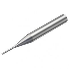 R216.32-00830-AI08G 1620 0.8mm 2 FL Solid Carbide End Mill - Corner Radius w/Cylindrical Shank - Caliber Tooling