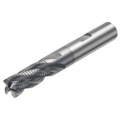 R216.34-08030-BC19B 1620 8mm 4 FL Solid Carbide End Mill - Corner chamfer w/Weldon Shank - Caliber Tooling