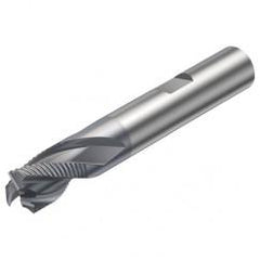 R216.33-10030-BS11K 1640 10mm 3 FL Solid Carbide End Mill - Corner chamfer w/Weldon Shank - Caliber Tooling