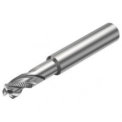 R216.33-12040-AJ16U H10F 12mm 3 FL Solid Carbide End Mill - Corner chamfer w/Cylindrical Shank - Caliber Tooling