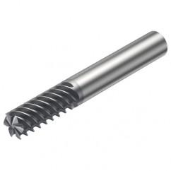 R215.36-14060-AC26L 1620 14mm 6 FL Solid Carbide End Mill - Corner Radius w/Cylindrical Shank - Caliber Tooling