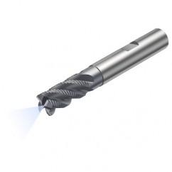 R215.34C16040-DC32K 1640 16mm 4 FL Solid Carbide End Mill - Corner Radius w/Cylindrical - Neck Shank - Caliber Tooling