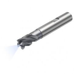 R215.34C08040-DS09K 1640 8mm 4 FL Solid Carbide End Mill - Corner Radius w/Cylindrical - Neck Shank - Caliber Tooling