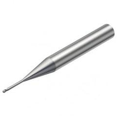 R216.42-00530-AJ05G 1620 0.5mm 2 FL Solid Carbide Ball Nose End Mill w/Cylindrical Shank - Caliber Tooling