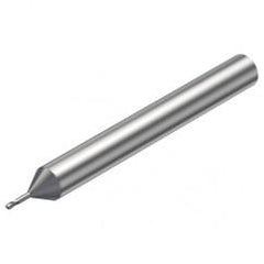 R216.42-00530-AO05G 1620 0.5mm 2 FL Solid Carbide Ball Nose End Mill w/Cylindrical Shank - Caliber Tooling