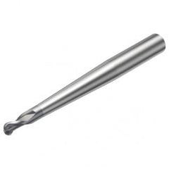 R216.42-06030-AP06G 1620 6mm 2 FL Solid Carbide Ball Nose End Mill w/Cylindrical Shank - Caliber Tooling