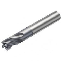 R216.24-12030DAI12G 1610 12mm 4 FL Solid Carbide End Mill - Corner Radius w/Cylindrical Shank - Caliber Tooling