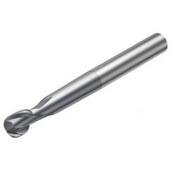 R216.62-02030-AO30G 1610 2mm 2 FL Solid Carbide Ball Nose End Mill spherical design w/Cylindrical Shank - Caliber Tooling