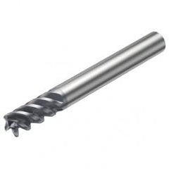 RA216.24-1650AAK08H 1620 6.35mm 4 FL Solid Carbide End Mill - Corner Radius w/Cylindrical Shank - Caliber Tooling