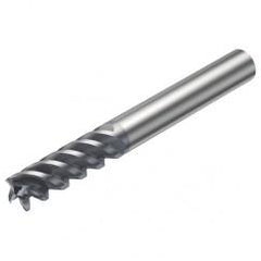 RA216.24-1650AAK12P 1620 6.35mm 4 FL Solid Carbide End Mill - Corner Radius w/Cylindrical Shank - Caliber Tooling