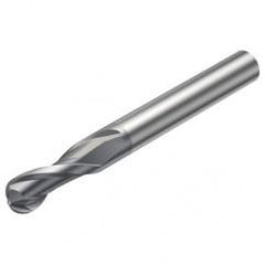 RA216.42-0630-AK12G 1610 2.3622mm 2 FL Solid Carbide Ball Nose End Mill w/Cylindrical Shank - Caliber Tooling