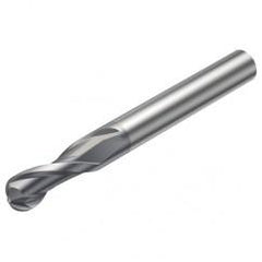 RA216.42-3230-AK16G 1610 12.7mm 2 FL Solid Carbide Ball Nose End Mill w/Cylindrical Shank - Caliber Tooling