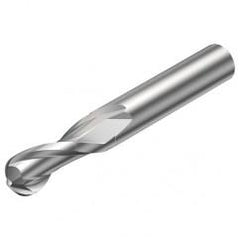 2B330-0800-NC H10F 8mm FL Ballnose w/Cylindrical with Neck Shank - Caliber Tooling