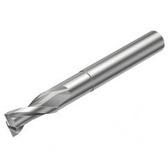 2P120-0800-NC H10F 8mm FL Straight Center Cut w/Cylindrical with Neck Shank - Caliber Tooling