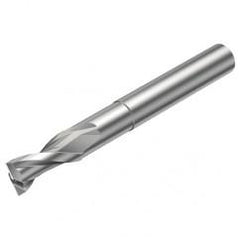 2P120-0800-NC H10F 8mm FL Straight Center Cut w/Cylindrical with Neck Shank - Caliber Tooling