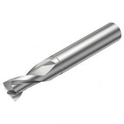 2P121-1200-NC H10F 12mm FL Straight Center Cut w/Cylindrical with Neck Shank - Caliber Tooling