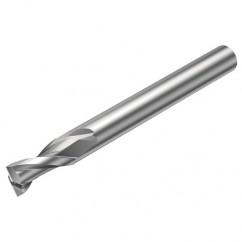 2P123-2000-NG H10F 20mm 2 FL Straight Center Cut w/Reduced Cylindrical .3mm/.012 smaller than Cutting Diameter Shank - Caliber Tooling