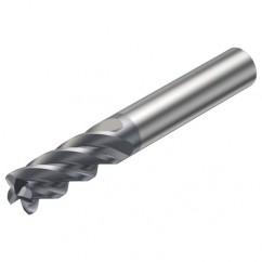 2S340-1200-150-MA 1640 12mm 4 FL Straight Corner Radius Center Cut w/Cylindrical Shank - Caliber Tooling