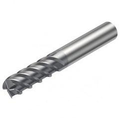 R215.H4-04050BAC01H 1610 4mm 4 FL Solid Carbide high feed End Mill w/Cylindrical Shank - Caliber Tooling