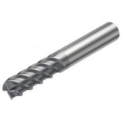 R215.H4-10050DAC07P 1620 10mm 4 FL Solid Carbide high feed End Mill w/Cylindrical Shank - Caliber Tooling