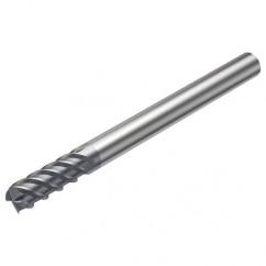 R215.H4-10050DAK03P 1620 10mm 4 FL Solid Carbide high feed End Mill w/Cylindrical Shank - Caliber Tooling