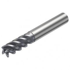 R216.24-12050CCC26P 1620 12mm 4 FL Solid Carbide End Mill - Corner Radius w/Cylindrical - Neck Shank - Caliber Tooling