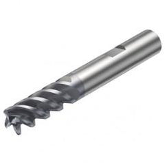 R216.24-10050EBC22P 1630 10mm 4 FL Solid Carbide End Mill - Corner Radius w/Weldon Shank - Caliber Tooling