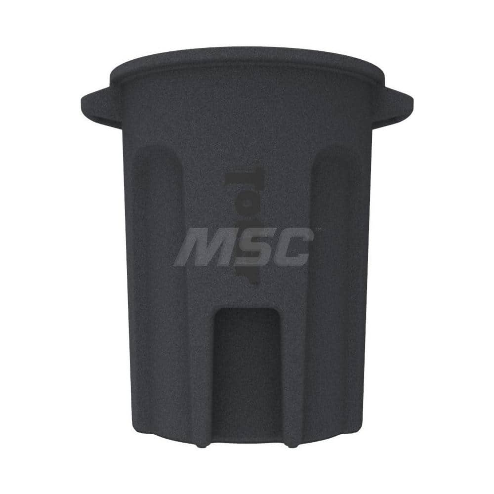 Trash Cans & Recycling Containers; Product Type: Trash Can; Container Capacity: 32 gal; Container Shape: Round; Lid Type: No Lid; Container Material: Plastic; Color: Gray; Features: Integrated Handles Aids In Lifting Of Can & Improves Dumping Efficiency;