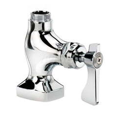 Industrial & Laundry Faucets; Type: Wall Mount Faucet; Style: Wall Mount; Design: Wall Mount; Handle Type: Lever; Spout Type: Swing Spout/Nozzle; Mounting Centers: Single Hole; Spout Size: 6; Finish/Coating: Chrome Plated Brass; Type: Wall Mount Faucet