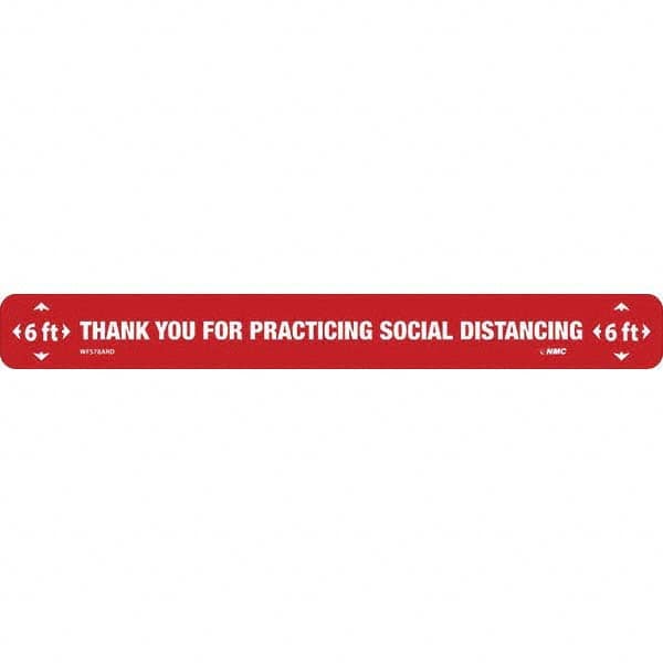 NMC - "Thank You for Practicting Social Distancing" Adhesive-Backed Floor Sign - Caliber Tooling