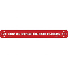 NMC - "Thank You for Practicting Social Distancing" Adhesive-Backed Floor Sign - Caliber Tooling