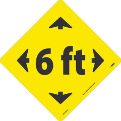 NMC - "6 ft" Adhesive-Backed Floor Sign - Caliber Tooling