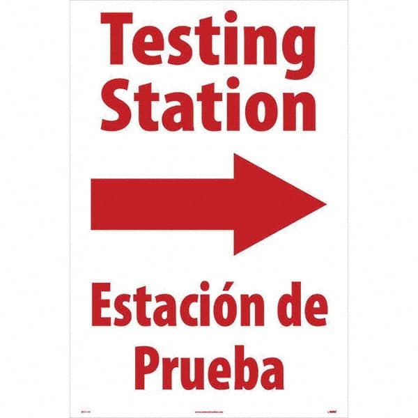 NMC - Cone & A Frame Floor Signs Shape: A-Frame Type: Security & Admittance - Caliber Tooling