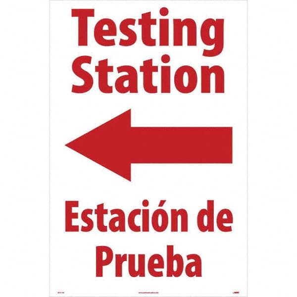 NMC - Cone & A Frame Floor Signs Shape: A-Frame Type: Security & Admittance - Caliber Tooling