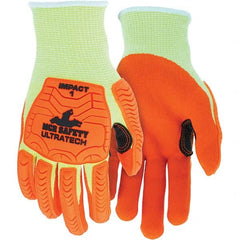 MCR Safety - Size XL, ANSI Cut Lvl A5, Puncture Lvl 4, Abrasion Lvl 5, Foam Nitrile Coated Cut & Puncture Resistant Gloves - Caliber Tooling