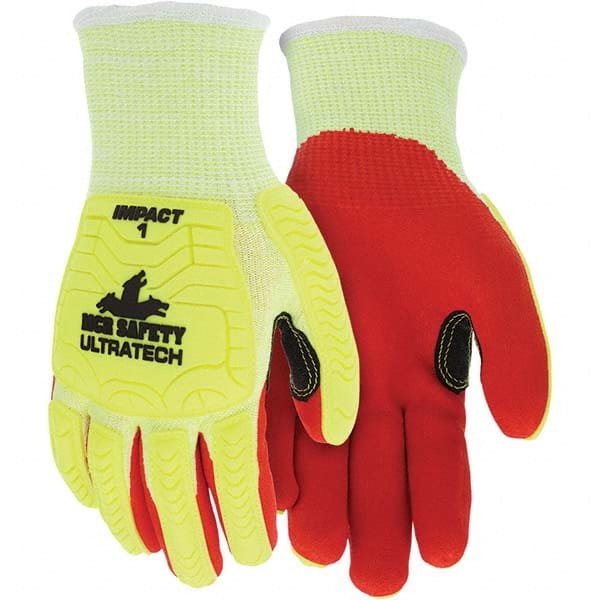 MCR Safety - Size 2XL, ANSI Cut Lvl A5, Puncture Lvl 3, Abrasion Lvl 5, Foam Nitrile Coated Cut & Puncture Resistant Gloves - Caliber Tooling