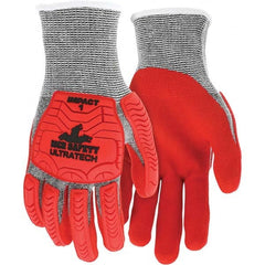 MCR Safety - Size 2XL, ANSI Cut Lvl A5, Puncture Lvl 4, Abrasion Lvl 5, Foam Nitrile Coated Cut & Puncture Resistant Gloves - Caliber Tooling