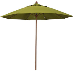 Patio Umbrellas; Diameter (Feet): 9; Height (Feet): 8.583; Fabric Color: Ginkgo; Base Included: No; Canopy Fabric: Pacifica; Fade Resistant: Yes; Additional Information: Push Lift; Frame Material: Aluminum