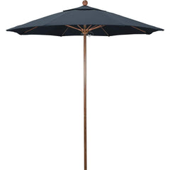 Patio Umbrellas; Diameter (Feet): 7.5; Height (Feet): 8.000; Fabric Color: Sapphire Blue; Base Included: No; Canopy Fabric: Pacifica; Fade Resistant: Yes; Additional Information: Push Lift; Frame Material: Aluminum