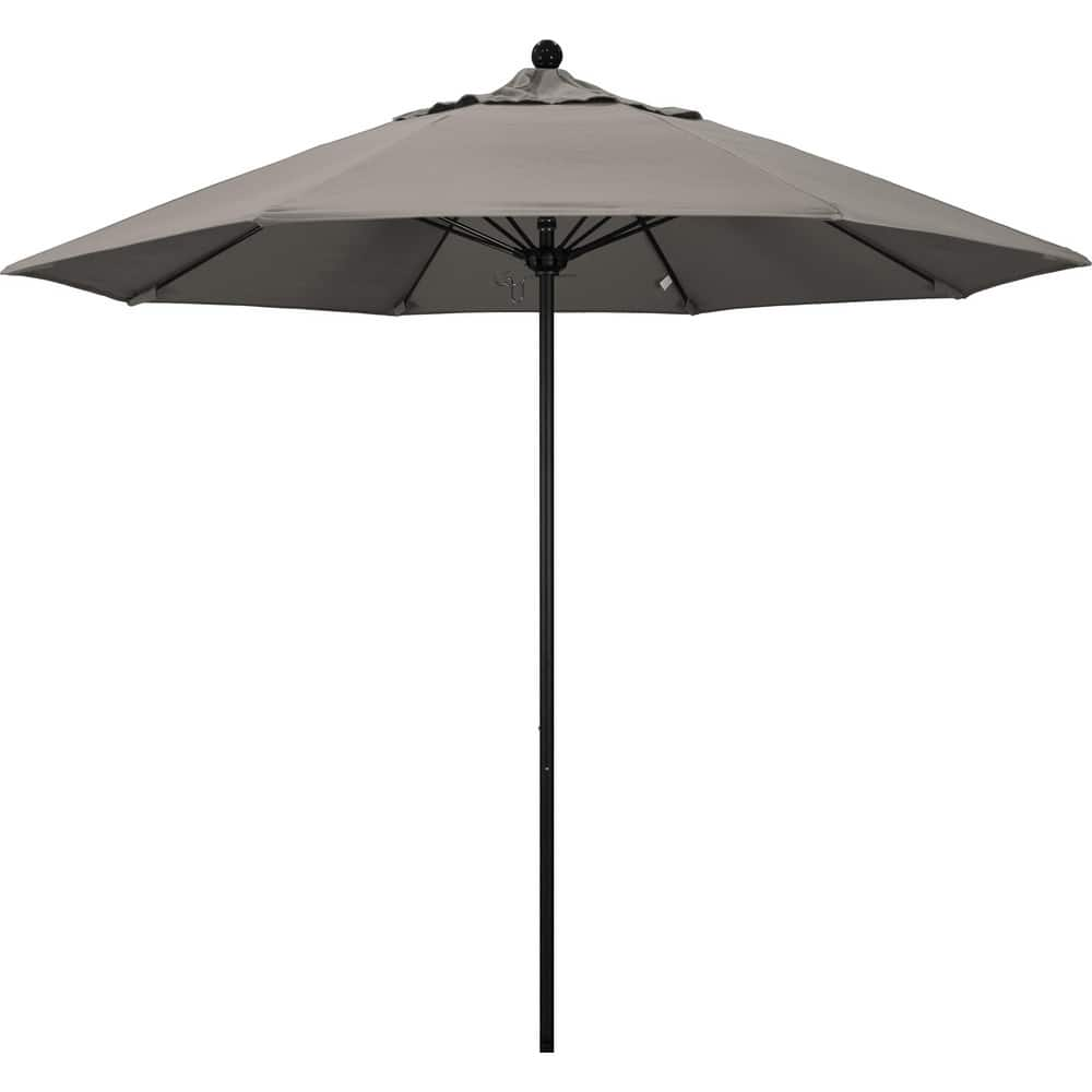 Patio Umbrellas; Diameter (Feet): 9; Height (Feet): 8.583; Fabric Color: Taupe; Base Included: No; Canopy Fabric: Pacifica; Fade Resistant: Yes; Additional Information: Push Lift; Frame Material: Aluminum